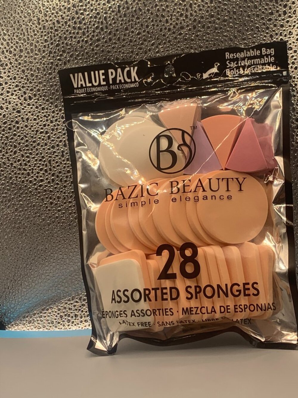 28ct Bazic Beauty Latex Free Make Up Sponges NEW IN PACKAGE